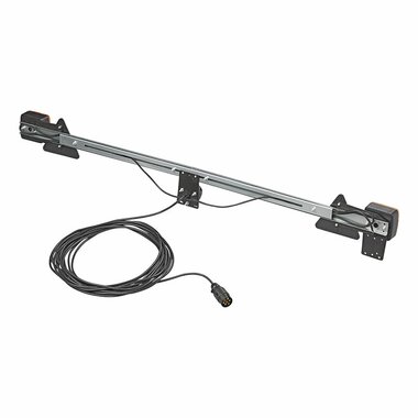 Barre d'eclairage en metal extensible 140-200 cm + cable 12 m