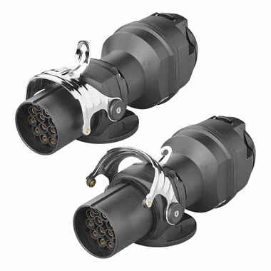 Adaptateur de prise de 24V 15 a 12V 13 broches ISO12098 > ISO11446
