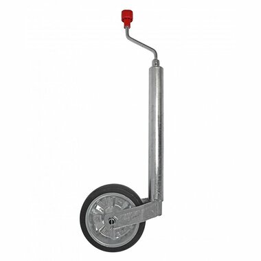 Roue jockey Plus diametre 48 mm, pneu plein en caoutchouc 200 x 50 mm, 300 kg