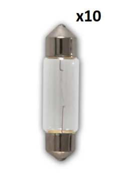 Ampoule pour voiture 12V 5W SV8,5 11x38 x10 piece