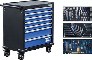 Servante d’atelier XL 7 tiroirs avec 301 outils
