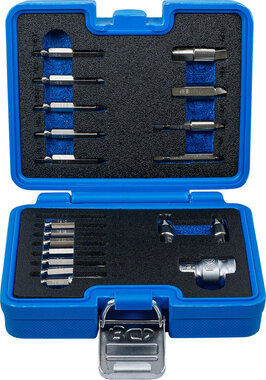 Jeu de tournevis Pour six pans femelle 1,5 - 10 mm/Profil T (pour Torx) T10 - T55 19 pieces