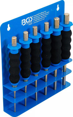 Jeu de chasse-goupilles avec protection des mains 180 mm 3 - 8 mm 6 pcs
