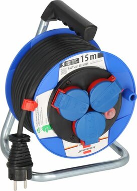 Enrouleur de cable 15m H05RR-F 3G1,5