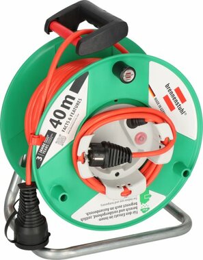 Enrouleur de cable de jardin G IP44 38+2m H05VV-F3G1.5 