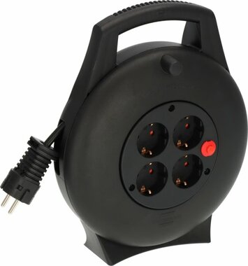 Box de cable VL2-X 4 prises noir 10m H05VV-F3G1.5