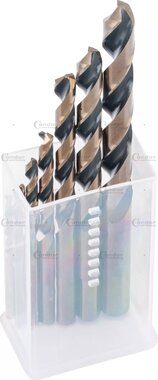 Jeu de forets helicoidaux 7 pieces HSS-G oxyde noir 2.5-10.2 mm