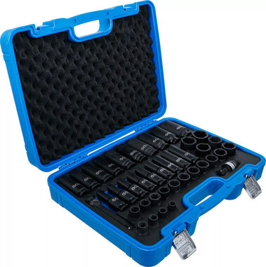 Jeu de douilles a choc six pans (1/2) 9 - 30 mm 40 pieces