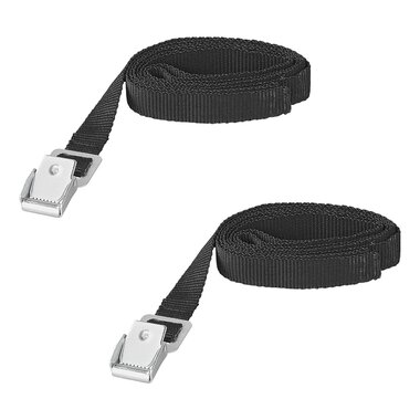 Sangles de fixation a boucle metallique 1,8-150 cm - lot de 2