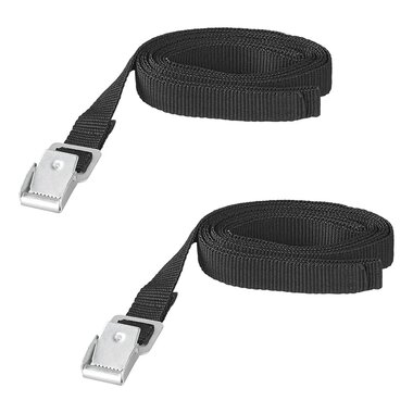 Sangles de serrage a boucle metallique 18 mm - 200 cm - Lot de 2