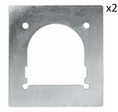 Contre plaque pour anneau d'arrimage seule 142x132mm x2 pieces