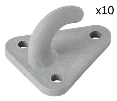 Crochet de corde en plastique 45x39mm x10 pieces