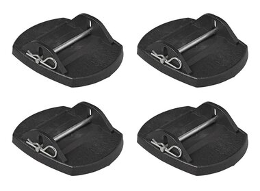 Pieds stabilisateurs avec goupille metallique - lot de 4 pieces