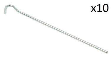 Piquet de tente 22cm metal avec oeil ouvert x10 stuks