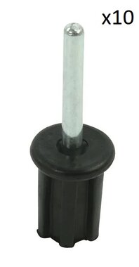 Capuchon superieur 22mm avec broche x10 stuks