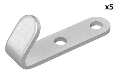 Crochet a visser metal 52 x 13 x 2 mm x5 pieces