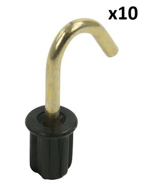 Capuchon de tente 19 mm avec crochet rond x10 pieces