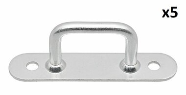 Oeil a voile rectangulaire 36 mm x5 pieces