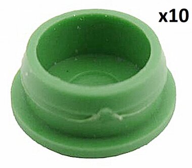 Capuchon de protection pour plaque d'ancrage vert x10 pieces