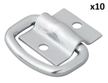 Anneau d’arrimage deux pieces 42 x 36 mm x10 pieces