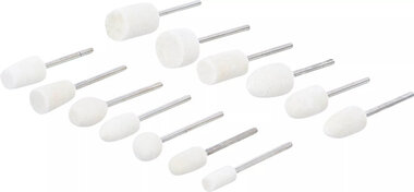 Assortiment de tetes de polissage 13 pieces