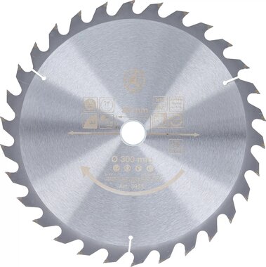 Lame de scie circulaire en metal dur Ø 300 x 30 x 3,2 mm 30 dents