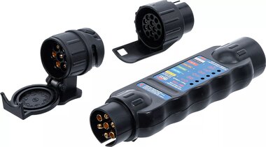 Testeur electronique pour remorque/vehicule tracteur 7, 13 poles