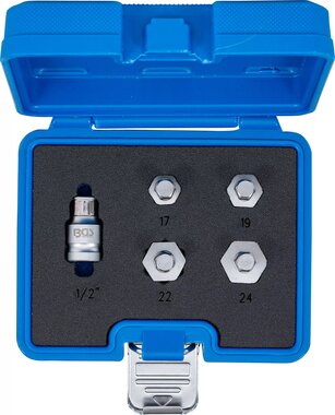 Jeu d’embouts pour moto poussee six pans interieurs 17 - 24 mm