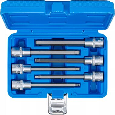 Jeu de douilles a embouts (1/2) six pans interieurs avec tete spherique 5 - 12 mm 6 pieces