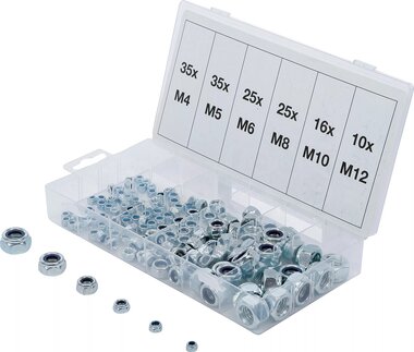 Assortiment decrous six pans nilstop 146 pieces