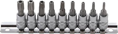 1/4 T-Star Bit Socket Set, inviolable, T10 - T50