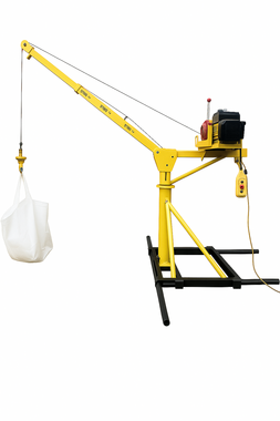 Grue de chantier 500 kg 25 m electrique 230 V – Rotation 360°
