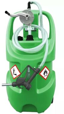Reservoir essence 75 litres, pompe manuelle + pistolet manuel