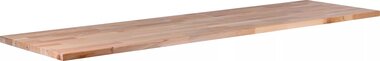 Plan de travail en bois massif 1950 x 550 x 30 mm