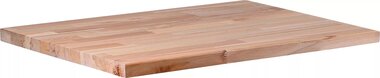 Plan de travail en bois massif 650 x 550 x 30 mm
