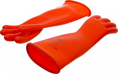 Gants de protection pour electricien avec isolation de protection en latex naturel
