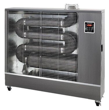 Chauffage diesel infrarouge Pro 16 kW argent 180–920 m³