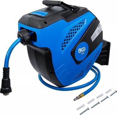 Tuyau pneumatique avec enrouleur automatique 12 m + 2 m