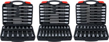 Assortiment de douilles a embouts 12,5 mm (1/2) 88 pieces