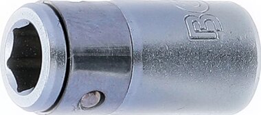 Adaptateur avec bille de retenue (1/4) six pans interieurs (1/4)