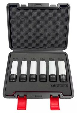 Jeu special de 6 douilles a choc 1/2 pour jantes aluminium