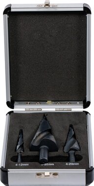 Jeu de forets etages Ø 4 - 32 mm 3 pieces