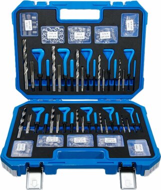 Kit de reparation de filets metriques / pouces M5 - M12 1/4 - 1/2 320 pieces