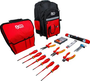 Sac a outils VDE avec poignee telescopique mobile 27 pcs