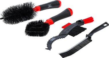 Jeu de brosses de nettoyage pour velos 4 pieces