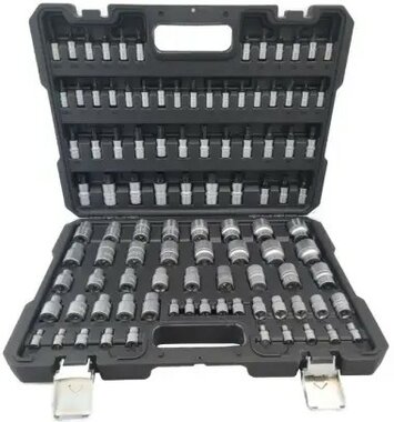 Coffret de douilles Torx 1/4 + 3/8 + 1/2 101 pieces