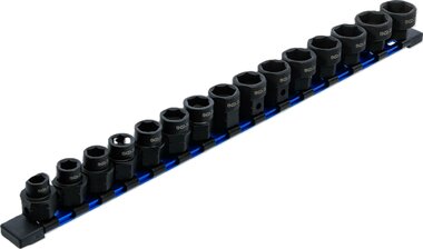 Douille a choc six pans extra plates (1/2) 10 - 24 mm 15 pieces