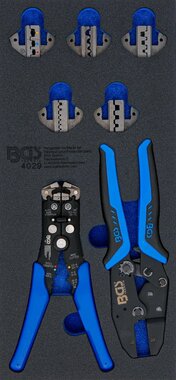 Porte-outils 1/3: Outil a sertir et pinces a denuder 12 pcs