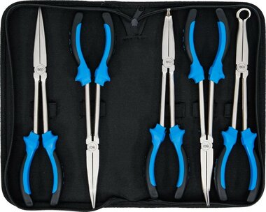 Ensemble de pinces nez long 5 pieces, 290 mm