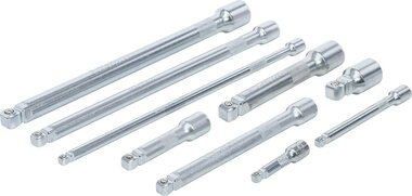 Jeu de rallonges basculants 6,3 mm (1/4) / 10 mm (3/8) / 12,5 mm (1/2) 9 pieces